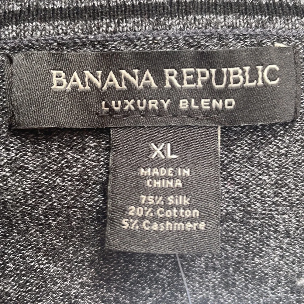 NWT Banana Republic gray silk cashmere blend Sweater Size Extra Large
